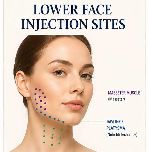 botulinum toxin type a injection sites
